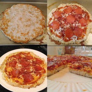 chicken crust pizza, low carb pizza, keto pizza, fat head pizza